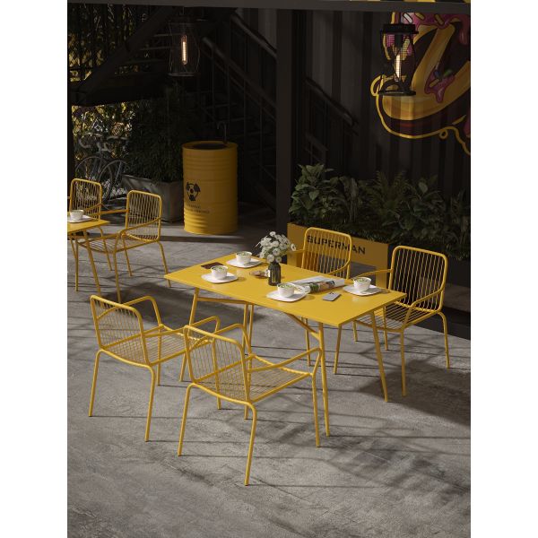 Rustic Vintage Metal Booth Durable Card Seat table for Outdoor Home Bar Cafe Dining