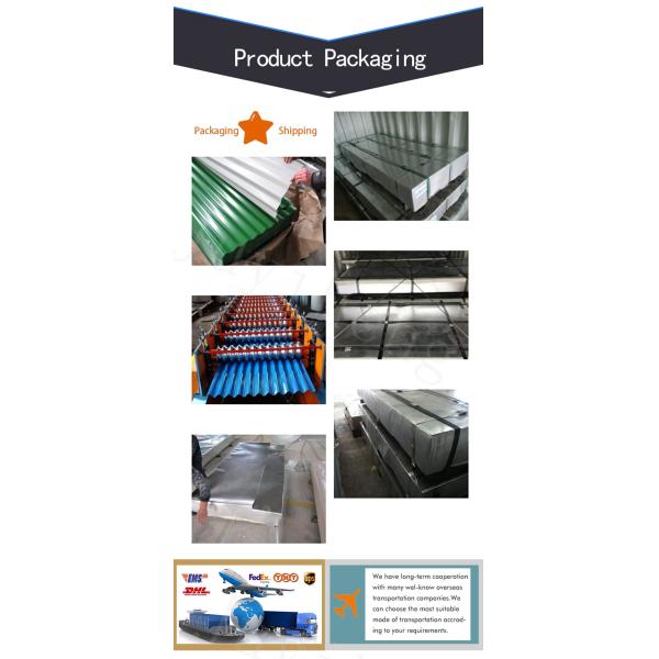 Mid Hard Color Coated Metal Sheet Z30 Corrugated Metal Roofing Sheets Customized