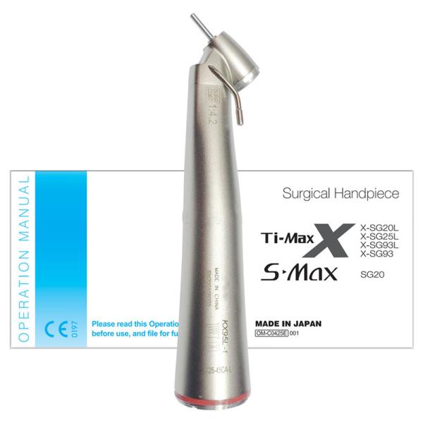 Contra Angle Electric Micromotor Dental Turbine Handpiece With Led Fiber Optic