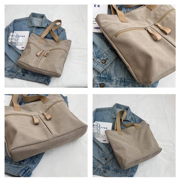 2023 custom wholesale high quality big heavy duty white canvas women bag blank plain cotton canvas tote bag with customi