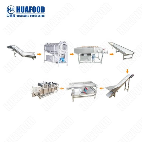 Wireless Fruit Purifier Cleaner Machine Date Washing And Drying Machine Mango Production Line