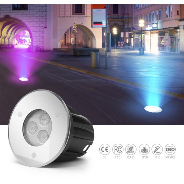 Energy Saving Led Ground Lights 6W DC 24V Integrated Bead Lens For Square Decoration