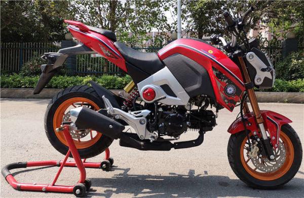 Road Tires Street Road Motorcycle Double Disc Brake Front / Rear Disc Brake