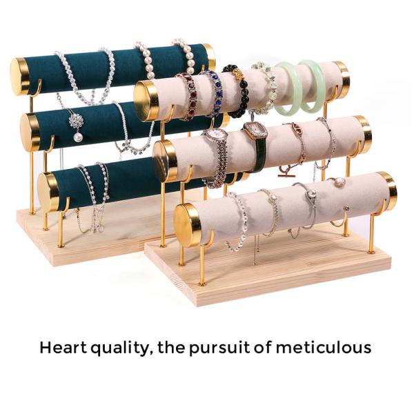 Sillón de joyería desmontable de terciopelo Sillón de 2 niveles Sillón de relojes Sillón de relojes