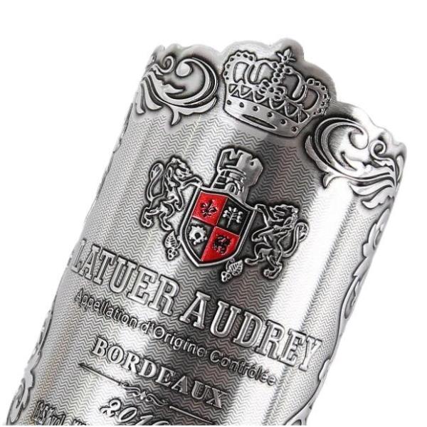 Hot Stamping Logo Metal Wine Label Sticker for Wine Bottle Paper Custom Sticker