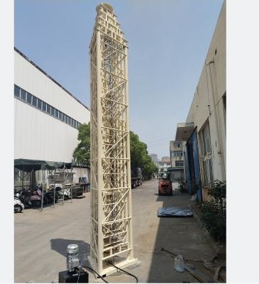 Portable Telecom Telescopic Cell On Wheels Tower 18m 25m 30m Lattice