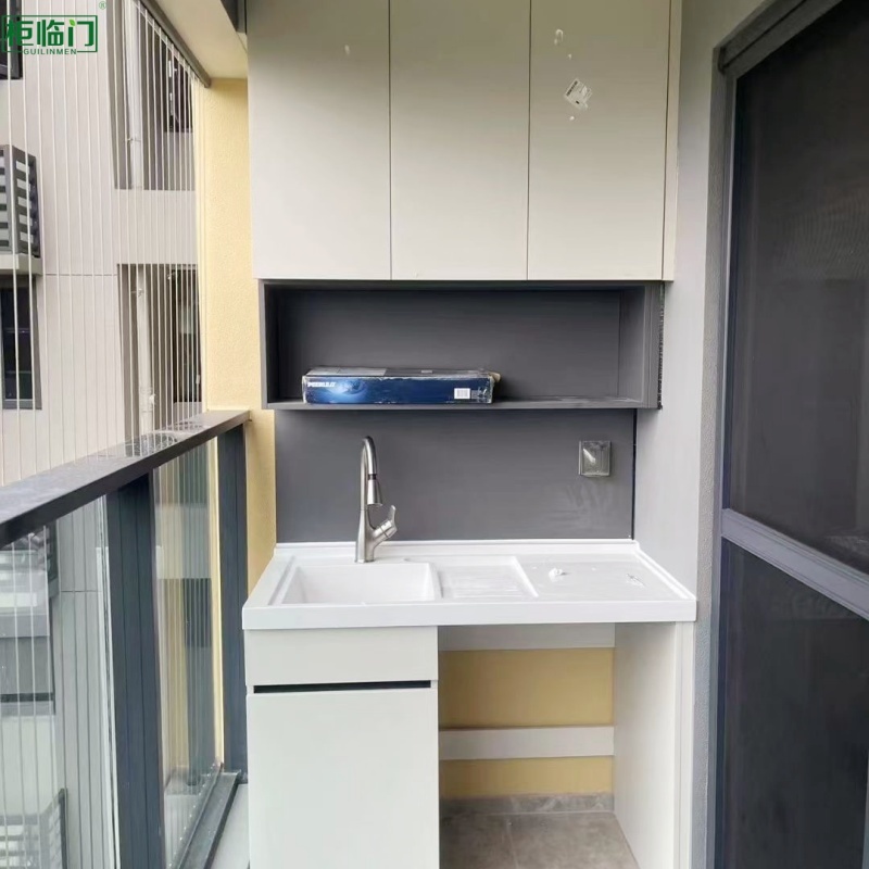 Waterproof Balcony Aluminum Cabinet Environmental Protection Low Maintenance