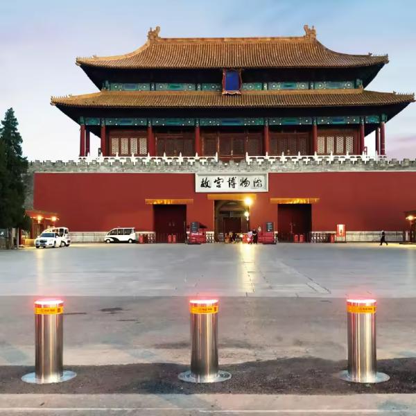 Anti Terrorist Security Manufacturer Stainless Steel Hydraulic Automatic Bollard Systems