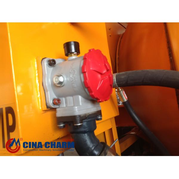 mouvement commode de remorque diesel de la pompe 60m3/H concrète pour le transport vert de sol