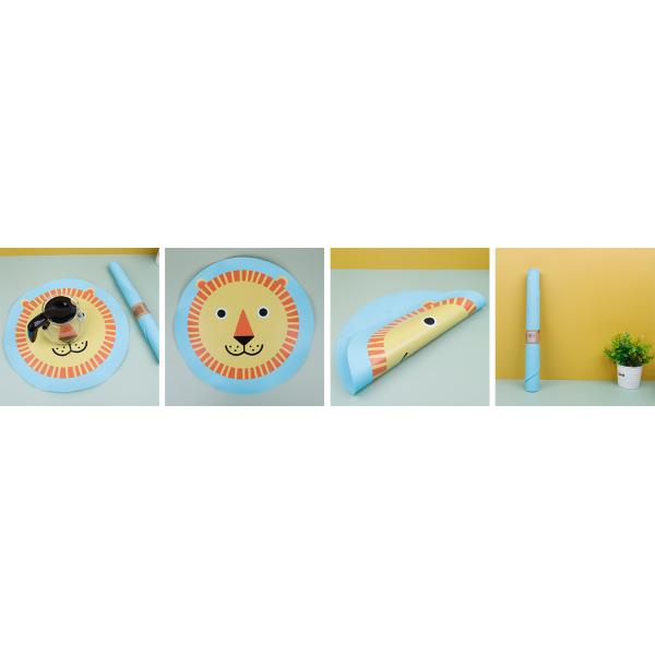 Customized Print Dining Table Mat Food Placemats Kids Silicone Placemat