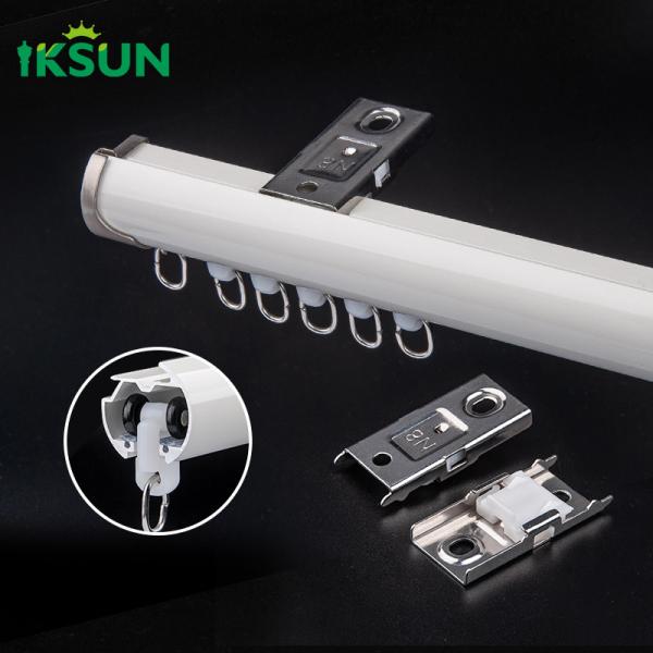 Aluminium Alloy 6063 Ceiling Mounted Curtain Track Silent Gliss Curtain Track