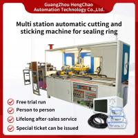 Multi estação do diâmetro 250mm O Ring Making Machine Cutting Sticking