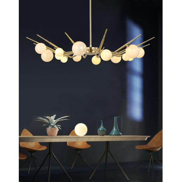 Wholesale Modern Gold Glass Ball Chandelier Pendant Light
