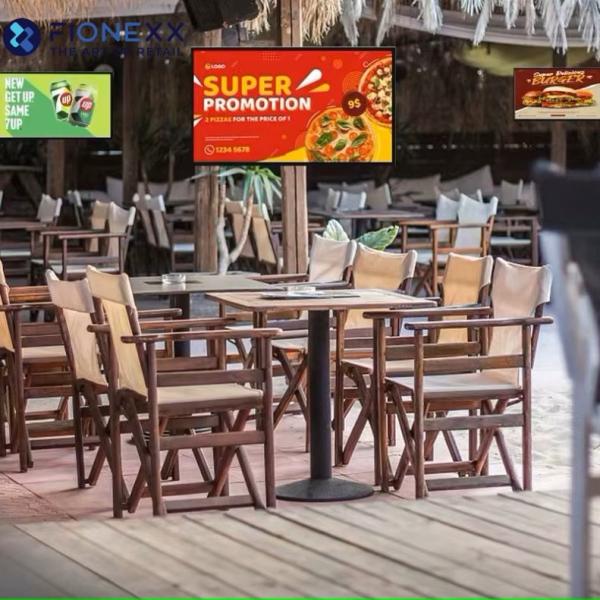 43 49 55 Inch Smart Outdoor Display Entertainment Music TV 4K Resolution Flat Screen TV