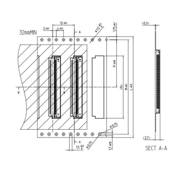 Circuito integrado Chip Flat Flexible Connectors 20Position 50V de TF31-20S-0.5Shipping y de la dirección