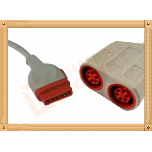 GE Dual Invasive Blood Pressure Cable Converter IBP Cable 11 Pin To 6 Pin