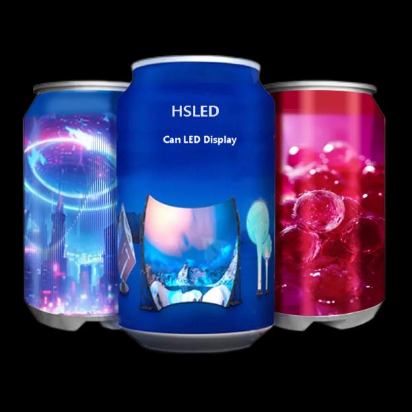 Creative Cans Led Display Screen bottle shape LED display
