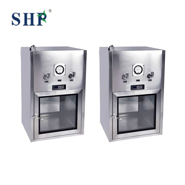 Coated Steel Dynamic Pass Box SS316 Clean Pass Box With UV Lamp