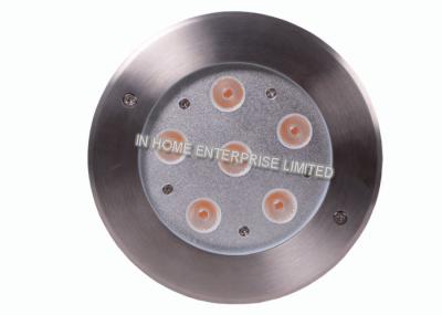 6W luz subaquática 12V IP68 do diodo emissor de luz dos SS da única cor 316 para a piscina