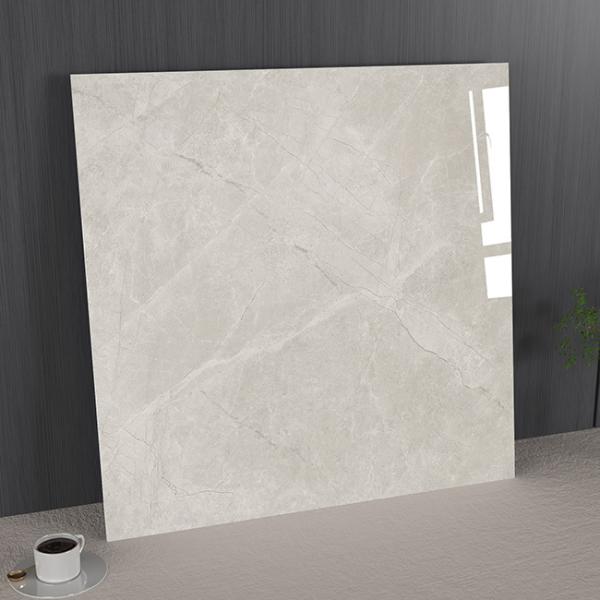 Light Gray 1000x1000mm Stain-Resistant Antibacterial Indoor Floor Polished Glazed Porcelain Tile For Apartment Rebuilding