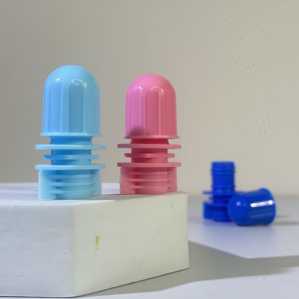 12mm Bullet Head Plastic PE Food Grade Portable Spout Cap for Shampoo Cosmetic Products Packaging Screw Cap for Spouted Pouches