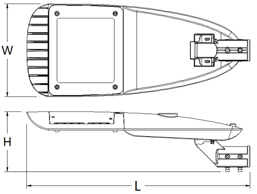 на открытом воздухе снабжение жилищем раковины уличного света СИД 40W с закаленным стеклянным уличным фонарем