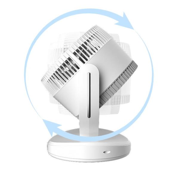 360° Rotary Mini Desktop Turbine Convection Ventilator for Household Table Installation