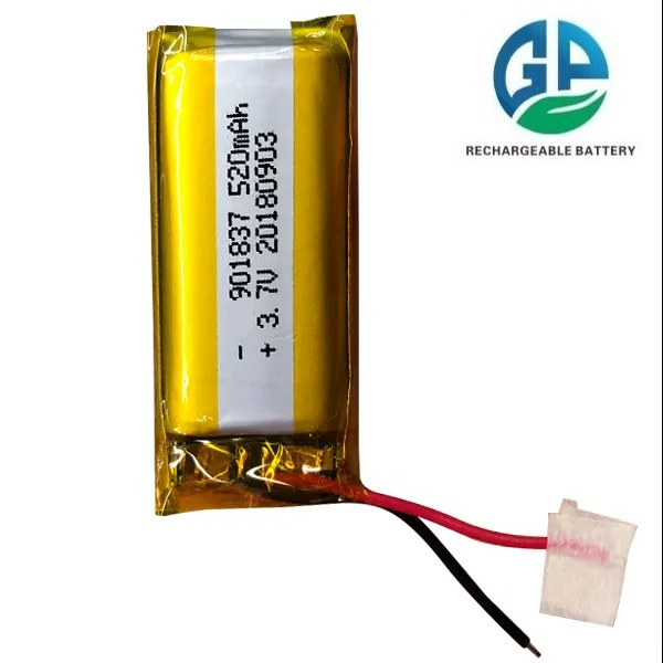 3.7v 520mah KC Approved Li Polymer Battery Battery 3.7V Mini Rechargeable Battery LP901837