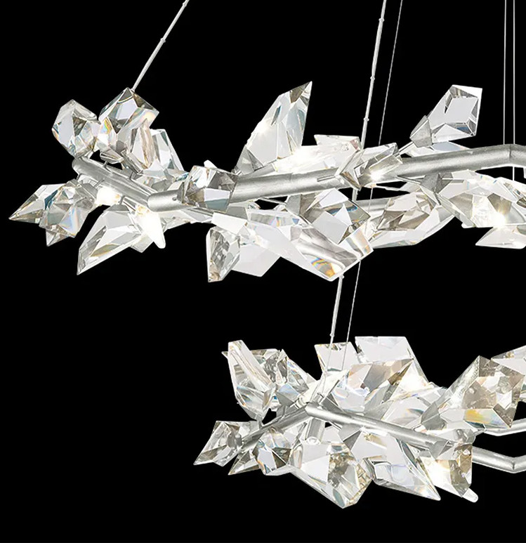 Потолочное освещение Dimmable хрустальной люстры падения воды золота высокой яркости