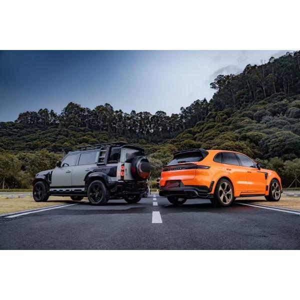 Porsche Cayenne Widebody Body Kit MSY Style Front Lip Diffuser Spoiler Body Kit Porsche