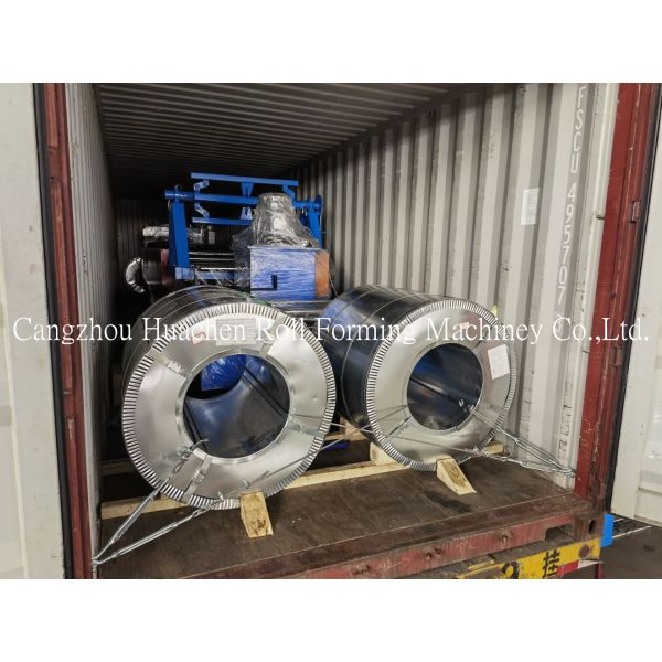 Colored Steel Roofing Sheet Roll Forming Machine with 15-20m/min Speed, 45# Steel Quenching and Plating Rollers, and PLC Control System