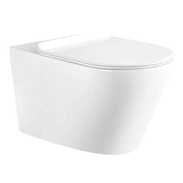 Heated Seat Black Color Hotel Ceramic Wall Mounted Toilet Bowl Bidet Wc Small Smart Toilet