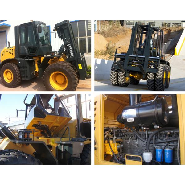 Nice Design10 Ton All Wheel Drive Forklift , 10k All Terrain Forklift Xichai Engine