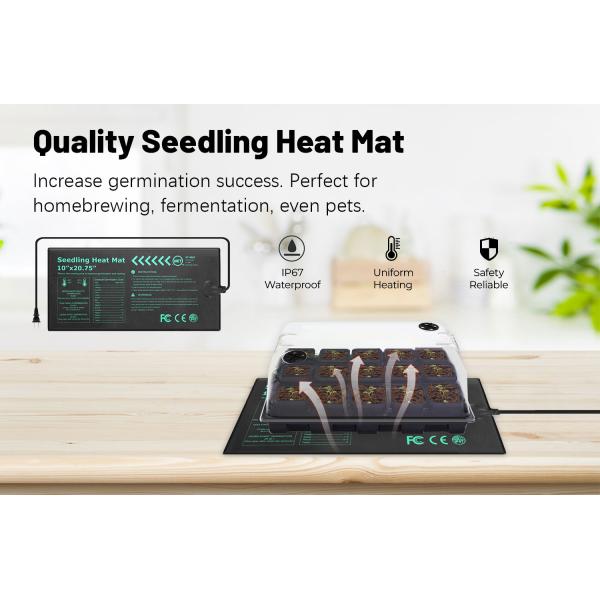 MET Seedling Heat Mat Waterproof Seed Germination Heat Mat For Indoor Gardening Starter
