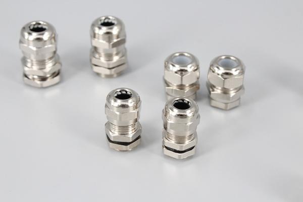 Metric thread metal brass or stainless steel material cable gland