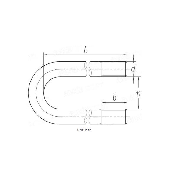 Форма u скрепляет болтами 4mm квадрат цапфы трейлера нержавеющей стали согнул плоский болт ss 316 u в форме