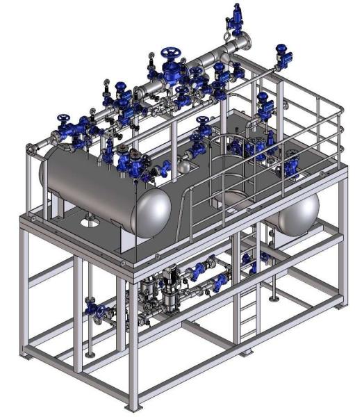 Chinese Non-standard Heat Recovery Skid Customized Solutions Bithermo Safety Valve Steam Flow Meter Steam Trap Control Valve