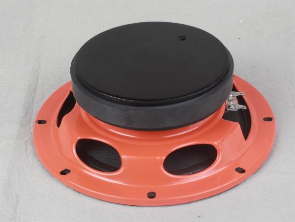 Metal Dust Cap Mid Range Car Speakers 140W 8 Inch 140W Orange color with bullet