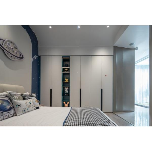 Стильный практичный стальной гардероб Детский гардероб с 150-градусным открытием дверей