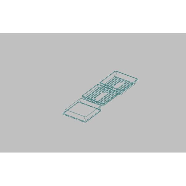 Customized rectangular PET 1.2mm thickness plant planting greenhouse insulation green plant box