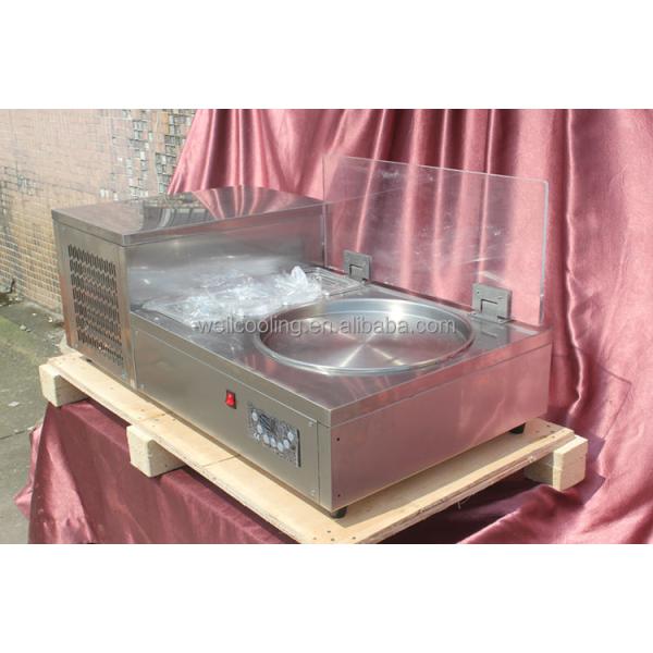 Customized Thai Fried Flat Ice Cream Roll Machine Stainless Steel Quick Frozen Ice Cream Roll Machine