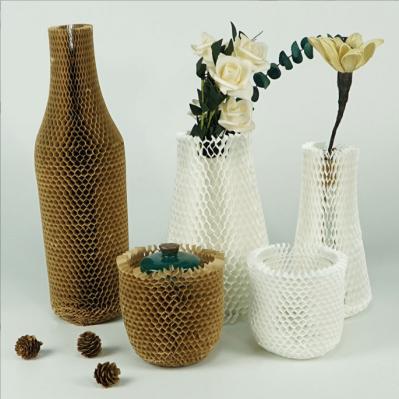 Eco Friendly Material Honeycomb Wrapping Kraft Paper Rolls For Fragile Gift Products
