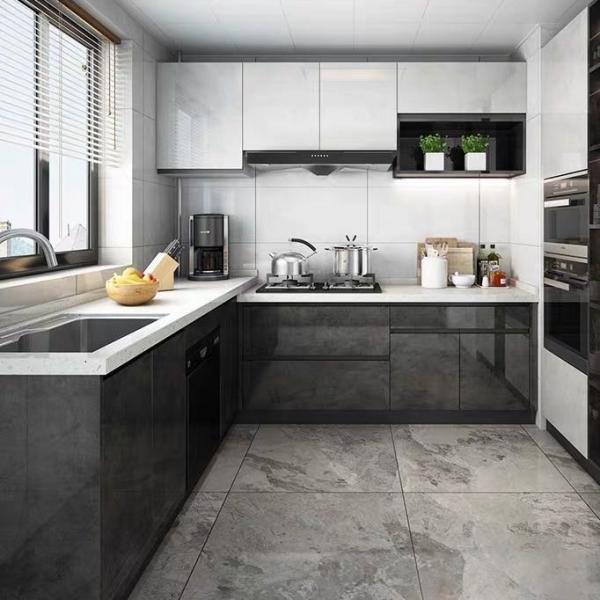 18mm MDF Modular Design Armário de casa China Mobiliário de cozinha Luxo