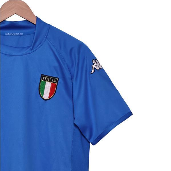 Italie 2002 Coupe du monde maison maillot de football rétro de haute qualité réplique