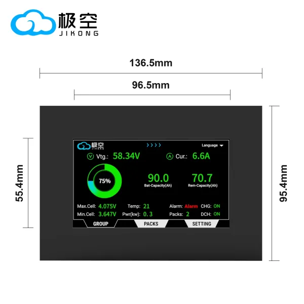 Jikong V19 Smart 4.3 Inch Touch Screen Display Jkbms