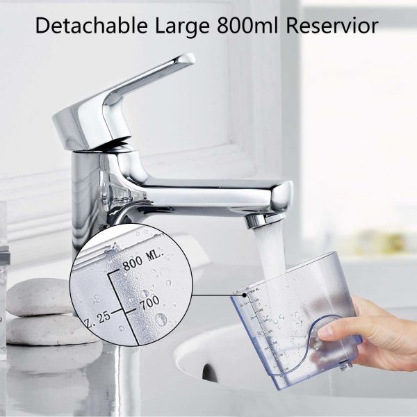 OEM Countertop Water Flosser Oral Irrigator with 5-110PSI Water Pressure 1 Year Warranty and ABS+PC Material