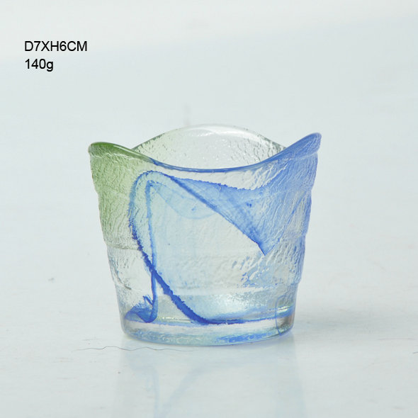 Stylish and Transparent Glass Storage Jar with Colored Plastic Cover 100% Food Safe