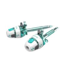 Trocar de plástico de ponta visual 10 mm Trocar óptico laparoscópica descartável