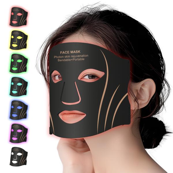 7 couleurs favorables 27*19cm Masque rouge pour la beauté de la peau du visage
