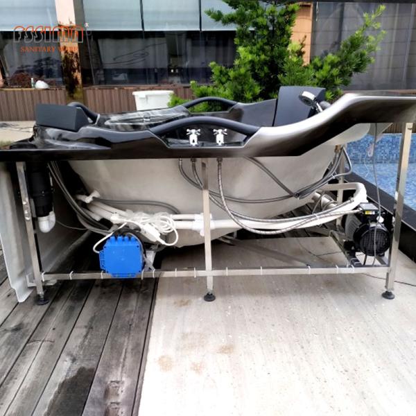 Ушат спа водоворота угловой ванны Freestanding 1500mm массажа горячий